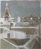 "Золотая Москва". Линогравюра. 1975. 33х29